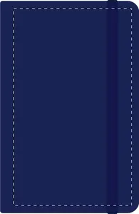 Bloc-notes publicitaire - Nopuk Line A6 | Bleu Foncé