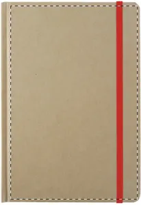 Bloc-notes publicitaire - Prunus A5 | Rouge / Naturelle