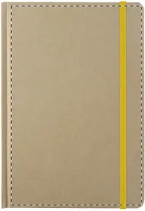 Bloc-notes publicitaire - Prunus A5 | Jaune / Naturelle