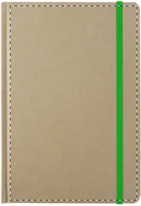 Bloc-notes publicitaire - Prunus A5 | Vert / Naturelle