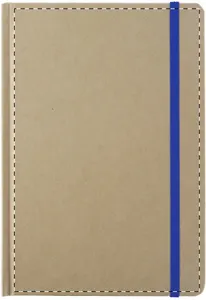 Bloc-notes publicitaire - Prunus A5 | Bleu / Naturelle