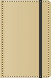 Bloc-notes publicitaire - Prunus A6 | Noir / Naturelle