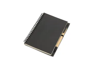 Bloc-notes recyclé personnalisable B6 70 pages - Bloquero | Black