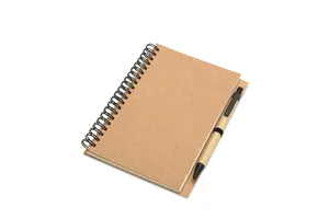 Bloc-notes recyclé personnalisable B6 70 pages - Bloquero | Beige