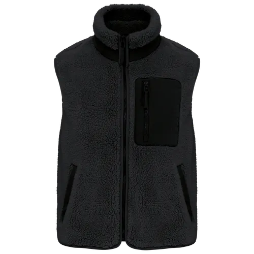 Bodywarmer écoresponsable personnalisé en sherpa unisexe - Native Spirit