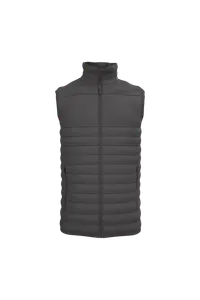 Bodywarmer matelassé personnalisé homme - iDeal Basic Brand | Dark Grey
