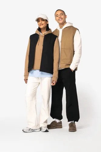 Bodywarmer rembourré en sergé écoresponsable à col teddy unisexe - Native Spirit