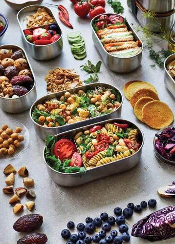 Boîte à bento double en acier inoxydable Black+Blum - Black + Blum