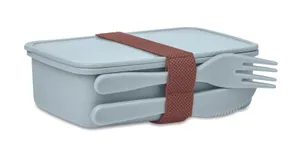 Boîte à lunch avec couverts personnalisable - Sunday | Heaven Blue
