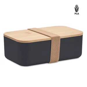 Boîte à lunch  maïs PLA 1000ml - Beibabox | Noir