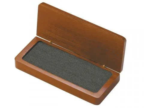 Boite bois de rose vide mousse 3 places personnalisée