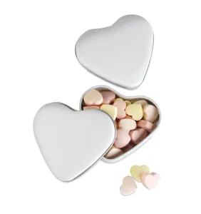 Boîte coeur publicitaire avec bonbons - Lovemint | White