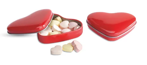Boîte coeur publicitaire avec bonbons - Lovemint
