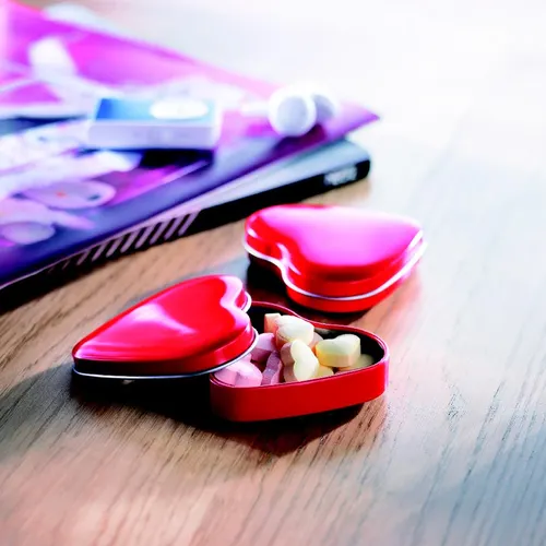 Boîte coeur publicitaire avec bonbons - Lovemint