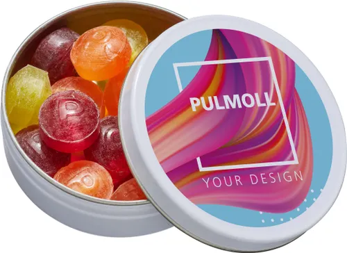 Boîte de rangement XS avec pastilles Pulmoll Fruchtmix Express