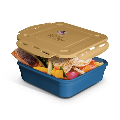 Boite repas publicitaire (lunch box) 1.2 l avec couvercle, cuillère et fourchette