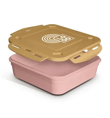 Boite repas publicitaire (lunch box) 1.2 l avec couvercle, cuillère et fourchette