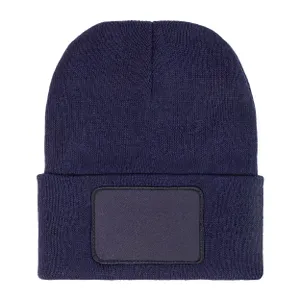 Bonnet d'hiver en RPET - Patchie | Bleu Foncé