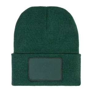 Bonnet d'hiver en RPET - Patchie | Vert Foncé