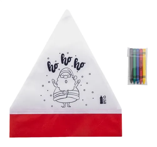 Bonnet de Père Noël personnalisé à colorier - Julfar Hat