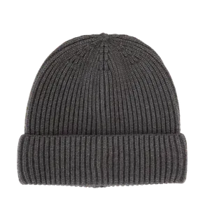 Bonnet en maille avec revers - K-up Gold Label - K-up | Deep Grey Heather