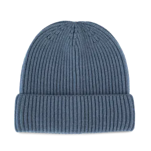 Bonnet en maille avec revers - K-up Gold Label - K-up | Largo Blue Heather