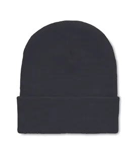 Bonnet en RPET avec revers personnalisable - Polo Rpet | Black