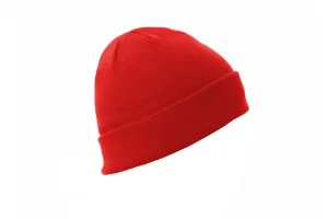 Bonnet en tricot avec revers - EVEREST | Rouge