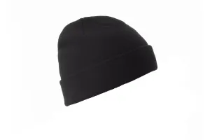 Bonnet en tricot avec revers - EVEREST | Noir