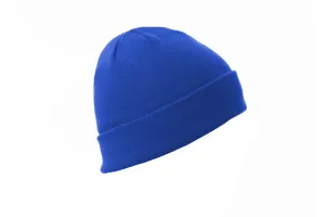Bonnet en tricot avec revers - EVEREST | Bleu roi