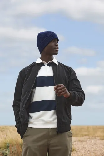 Bonnet en coton biologique avec patch technique - Beechfield®