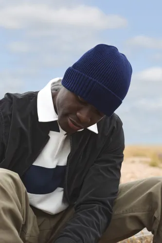 Bonnet en coton biologique avec patch technique - Beechfield®