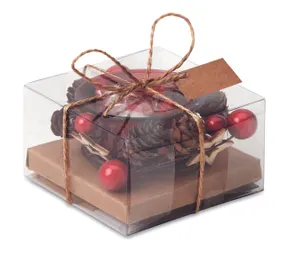 Bougeoir de Noël personnalisé - Bougie | Red