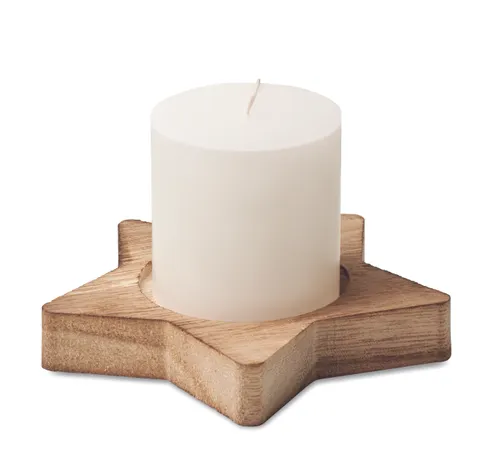 Bougeoir étoile personnalisé avec bougie - Lotus
