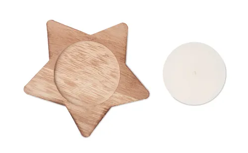 Bougeoir étoile personnalisé avec bougie - Lotus