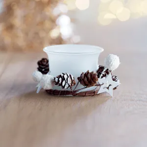 Bougeoir de Noël personnalisé - Bougie