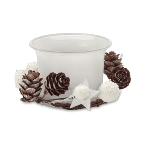 Bougeoir de Noël personnalisé - Bougie | White