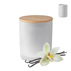 Bougie en cire végétale 200 gr personnalisable - Keops Medium | White