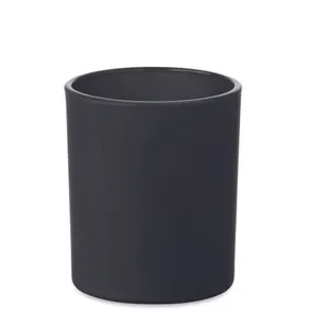 Bougie en cire végétale publicitaire 80 gr - Kivas Wood | Noir