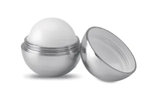 Boule baume à lèvres personnalisable - Uv Soft | Shiny Silver
