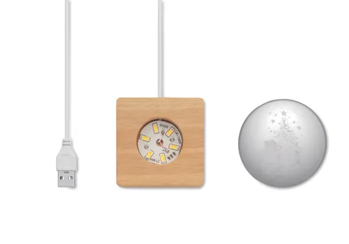 Boule de Noël verre personnalisée avec LED - Santa Light