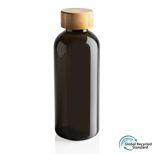Bouteille 600ml en rPET GRS personnalisable avec couvercle en bambou - XD Collection