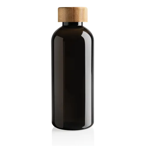 Bouteille 600ml en rPET GRS personnalisable avec couvercle en bambou - XD Collection