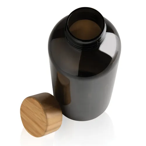 Bouteille 600ml en rPET GRS personnalisable avec couvercle en bambou - XD Collection