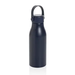 Bouteille 680ml personnalisée en aluminium recyclé certifiée RCS Pluto - XD Collection | Bleu marine
