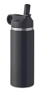 Bouteille à double paroi 500 ml personnalisable - Ivalo | Black
