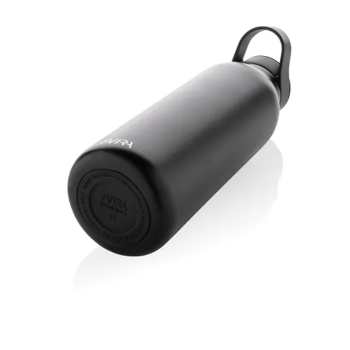 Bouteille d'eau 500ml fliptop en acier publicitaire RCS Avira Ara - Avira