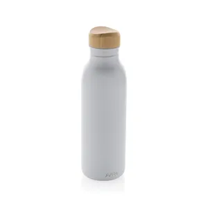 Bouteille d'eau personnalisable 600ml en acier Avira Alcor RCS - Avira | Blanc
