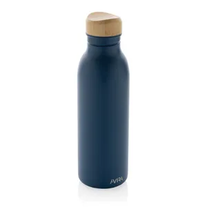 Bouteille d'eau personnalisable 600ml en acier Avira Alcor RCS - Avira | Bleu marine
