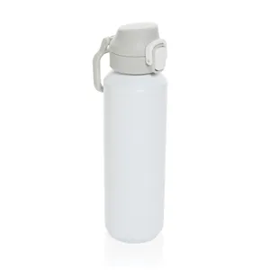 Bouteille de sport publicitaire 600ML en acier recyclé RCS Via - XD Collection | Blanc